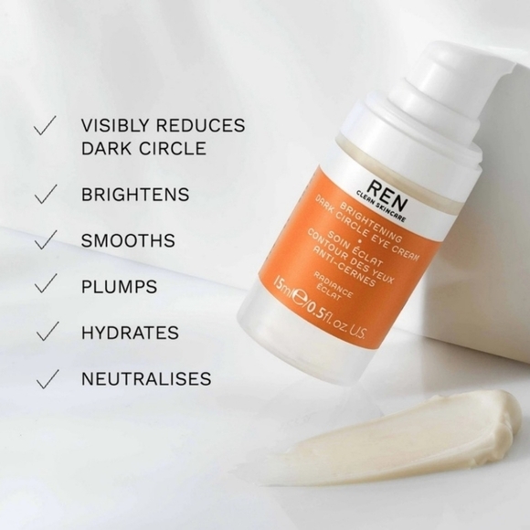 REN CLEAN SKINCARE Radiance Brightening Dark Circle Eye Cream 15 mL / 0.5 OZ - Picture 1 of 13